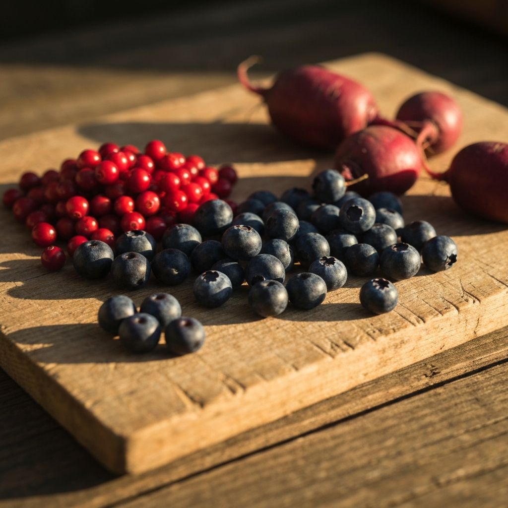 Berry and root sources of polyphenols